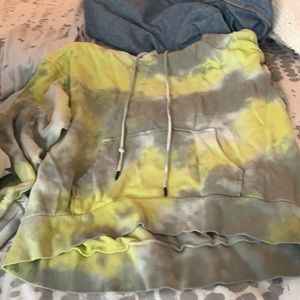 Neon tie dye hoodie